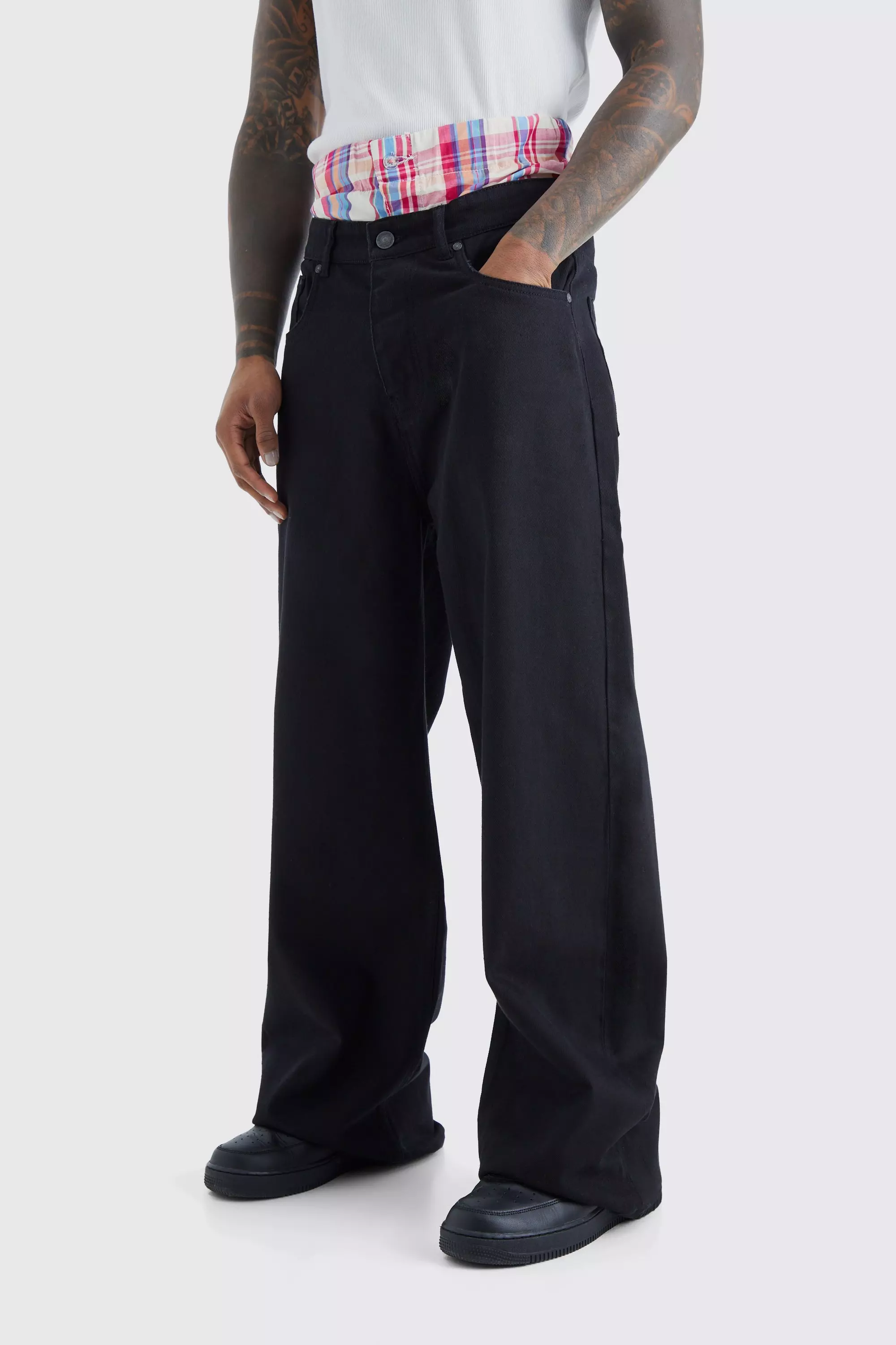 BELVET 即完 Baggy rigid denim black M Supreme Rigid Baggy Selvedge Jean (SS25) - $198